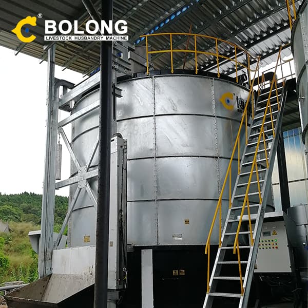 large scale chicken manure fermentation system